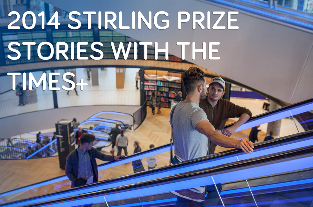 2014 09 29 2014 STIRLING PRIZE STORIES WITH THE TIMES